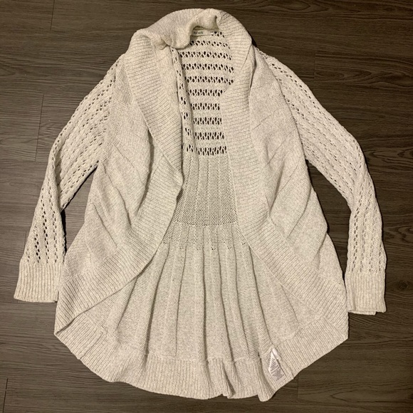 Ricki’s soft grey oversized knitted cardigan top L - Picture 3 of 9